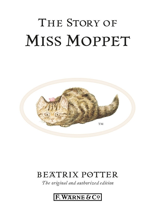 Title details for The Story of Miss Moppet by Beatrix Potter - Available